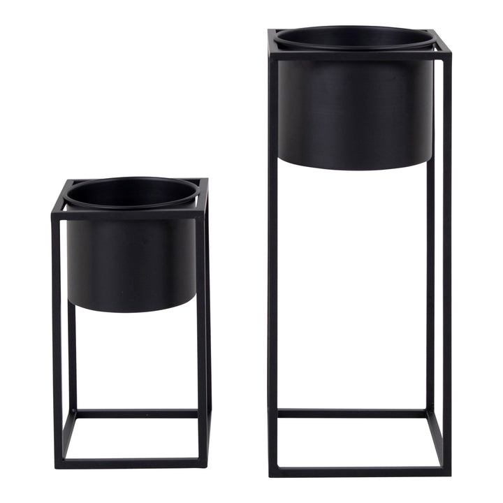 House Nordic Marla blomkrukor 2-pack svart