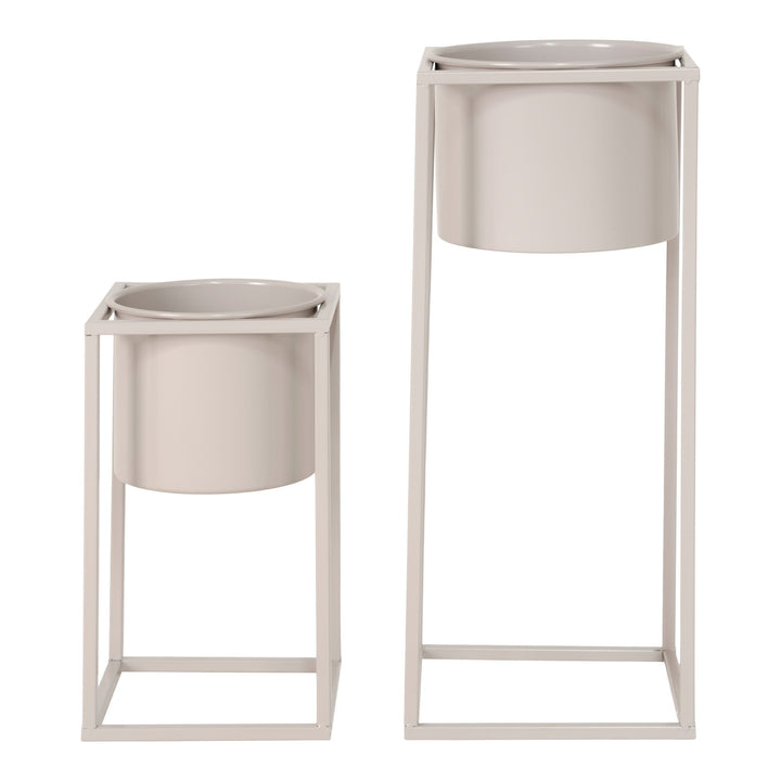 House Nordic Marla blomkrukor 2-pack beige/grå