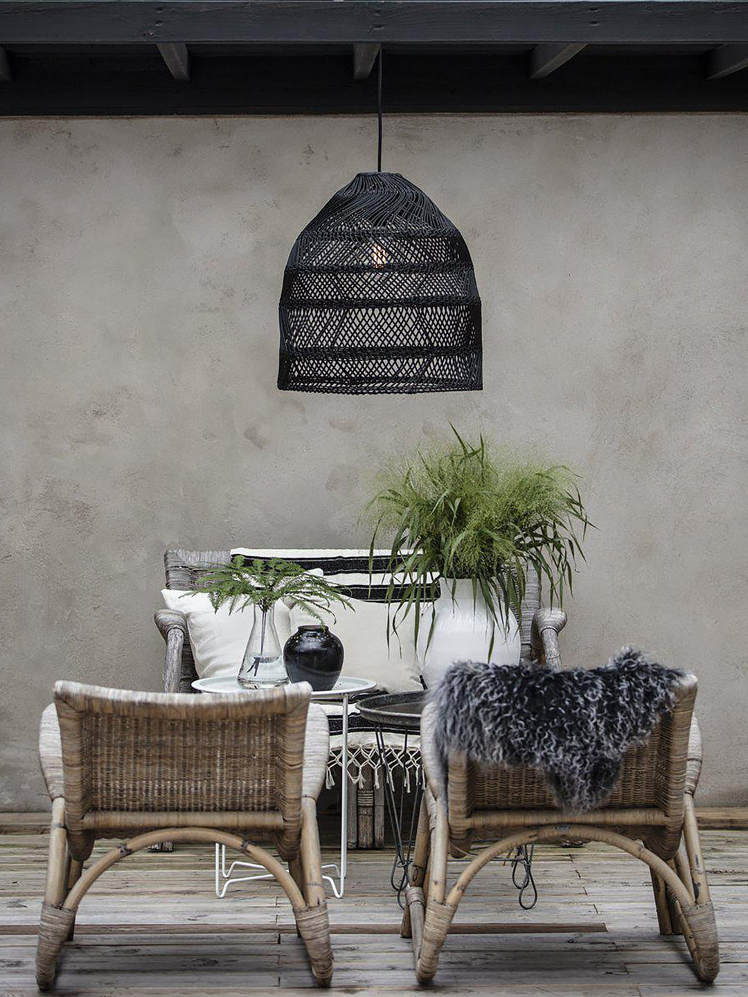 PR Home Maja taklampa svart 53 cm i miljö