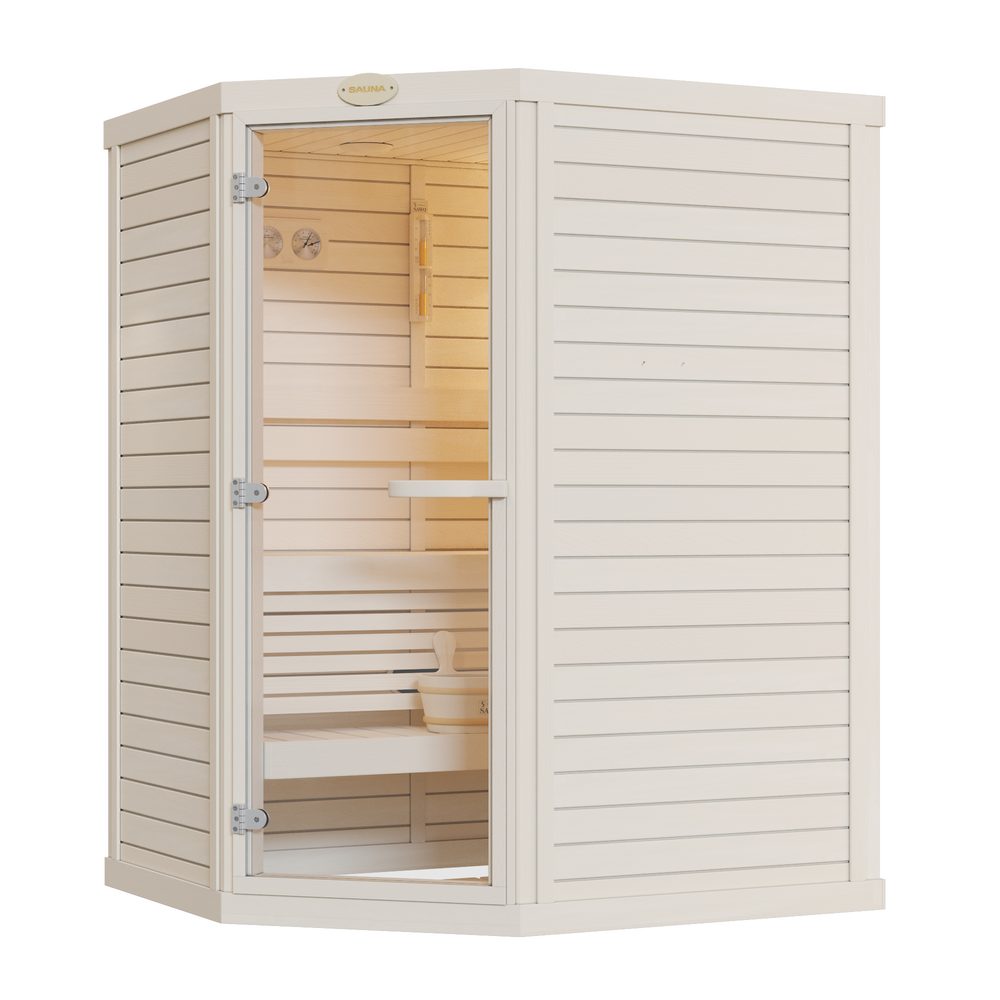 SAWO Indoor Sauna Standard Aspen corner