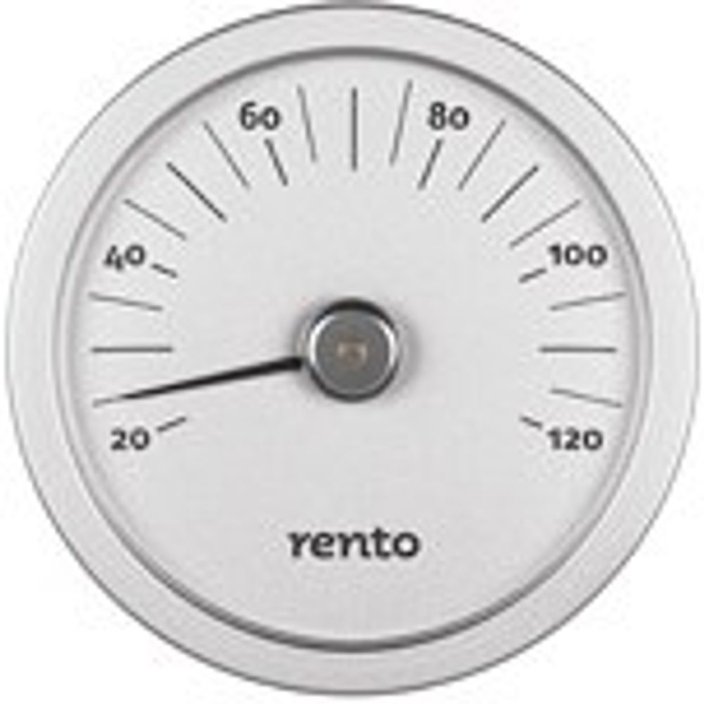 RENTO Bastutermometer Aluminium Silver