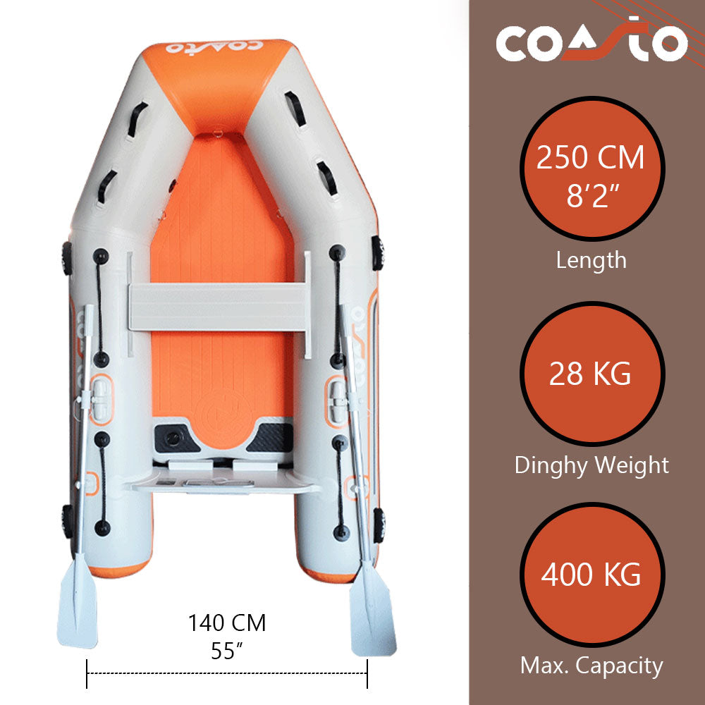 Inflatable dinghy Coasto DS-250 – 250 × 140 cm