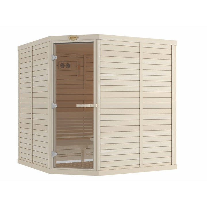 SAWO Indoor Sauna Standard Aspen corner