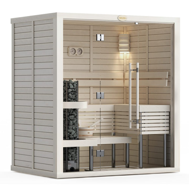 SAWO Indoor Sauna Glass Front Aspen
