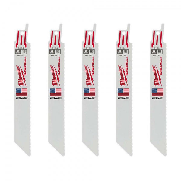 Milwaukee Tigersågblad Torch 150x1,4mm 5-pack