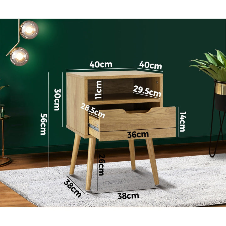 NNEED Bedside Table Handle-Free Open Shelf Wood-2