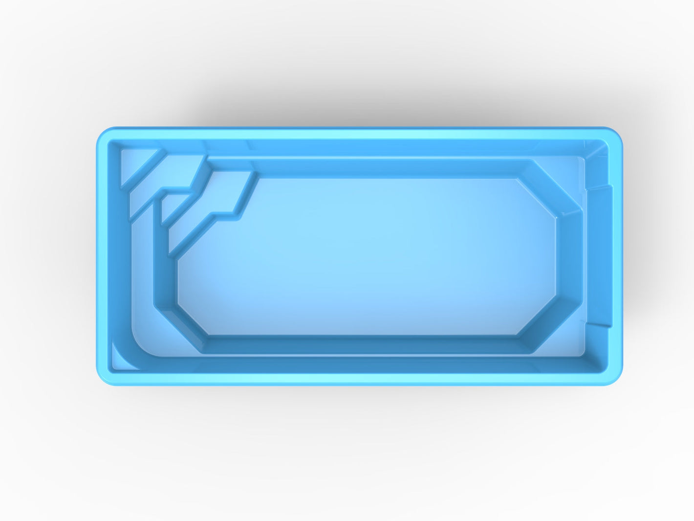 Glasfiberpool Bolmen 6,00m x 3,10m x 1,35m