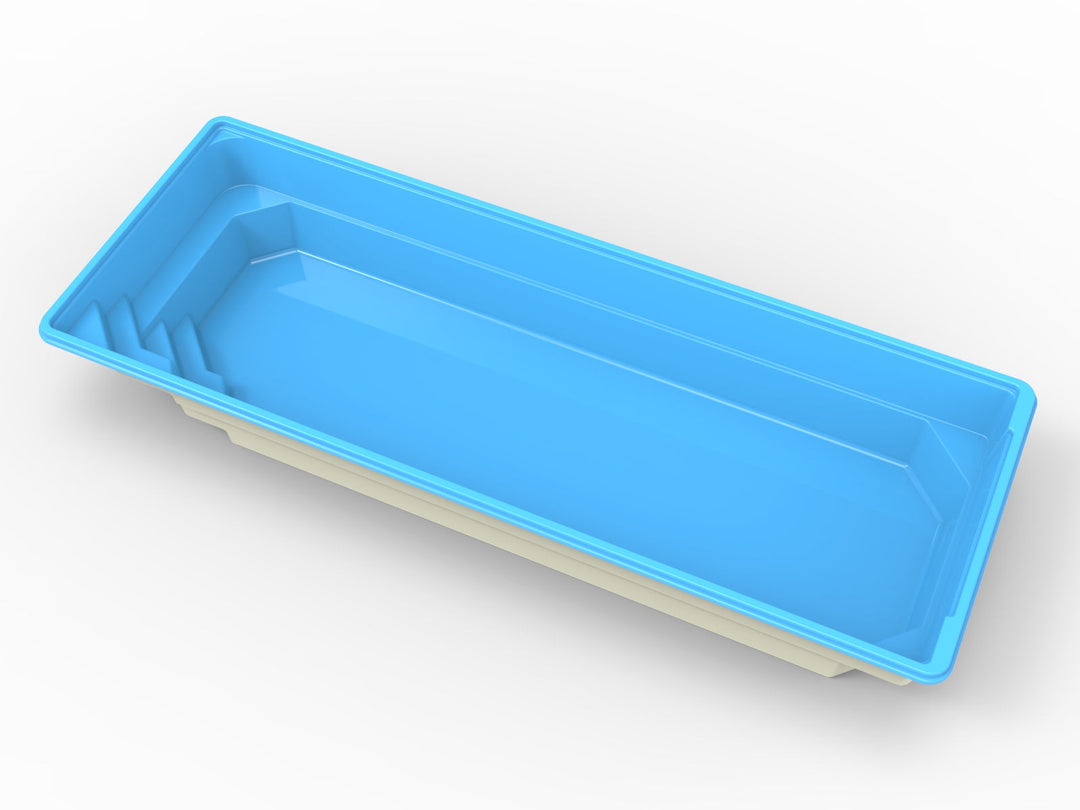 Glasfiberpool Bysjön 10,00m x 3,75m x 1,50m