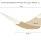 Dessin d'un hamac du Mexique fait main XL avec mesures détaillées-8