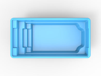 Glasfiberpool Hornavan 7,50m x 3,15m x 1,50m