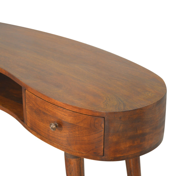 wholesale Chestnut Wave Writing Desk with 2 Drawers for resale