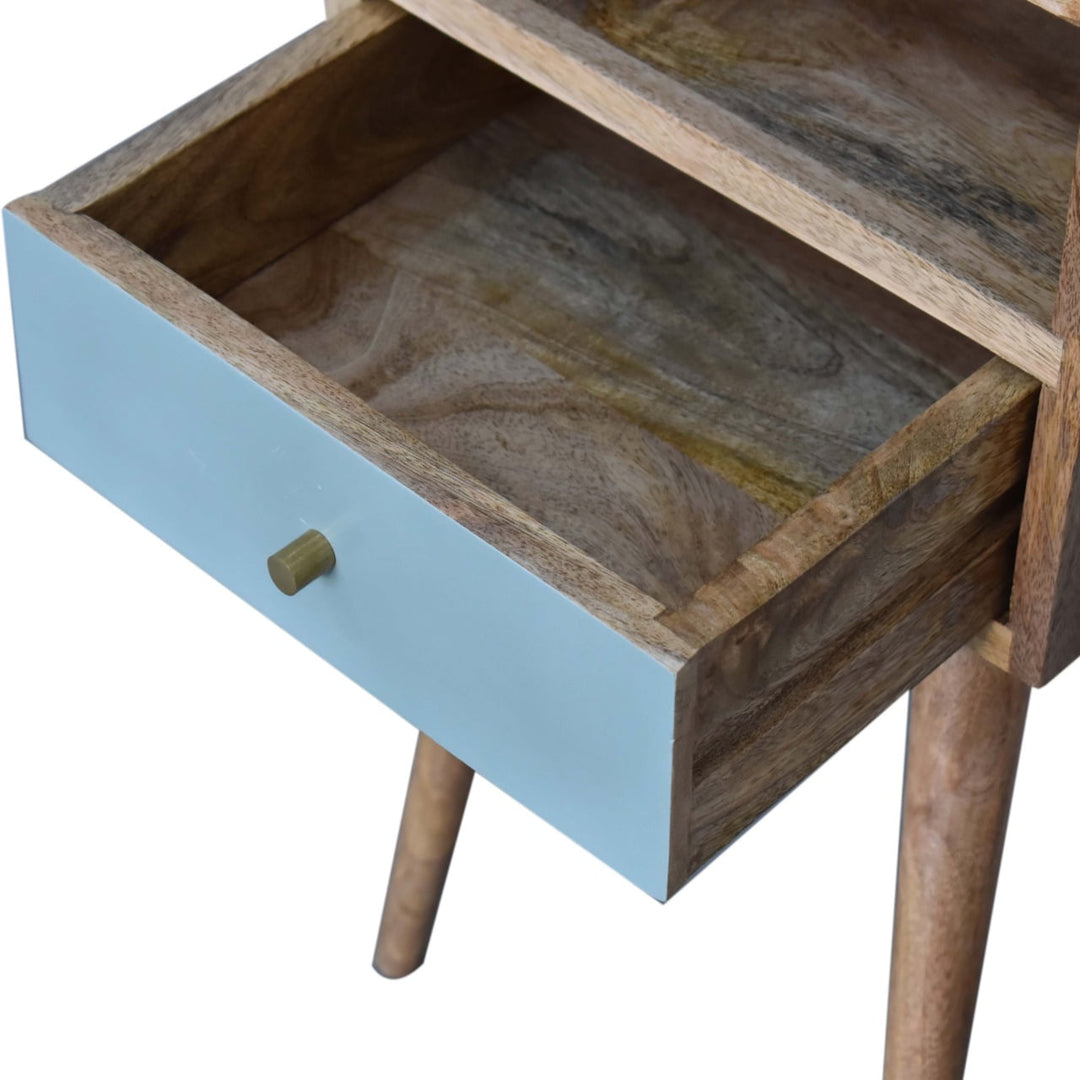 Mini Duck Egg Painted Bedside-5