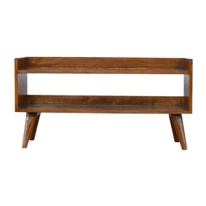 Chestnut Nordic Storage Bench-1