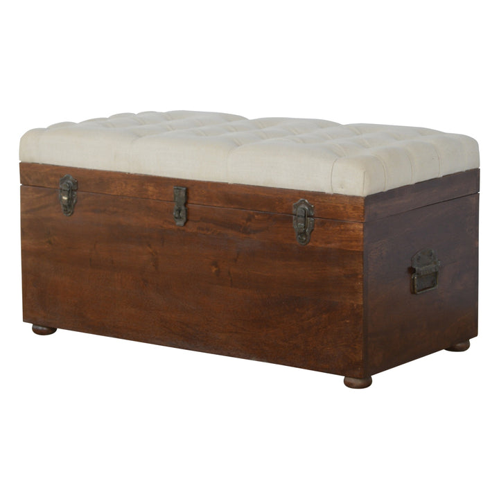 White Linen Storage Trunk-2