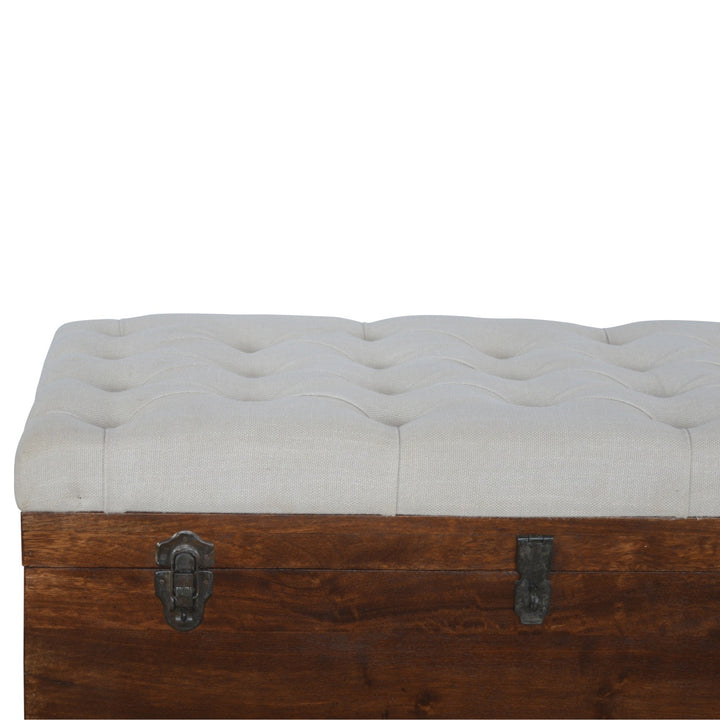White Linen Storage Trunk-3