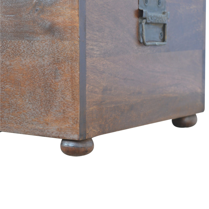 White Linen Storage Trunk-4