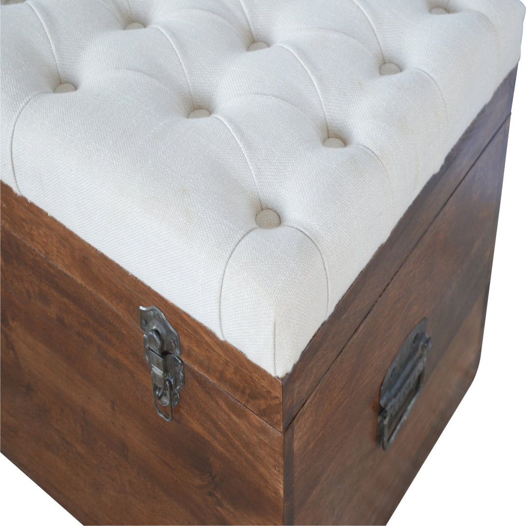 White Linen Storage Trunk-6