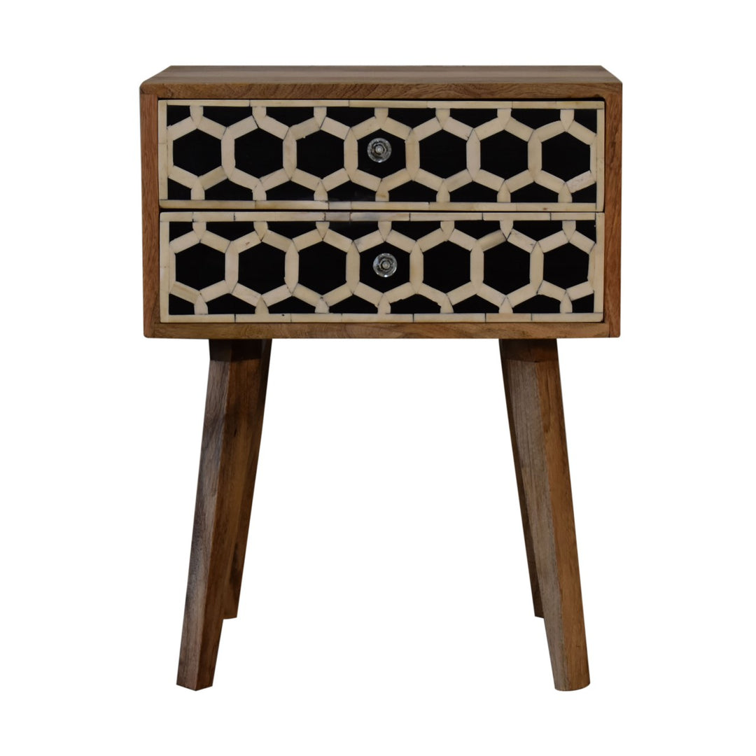 Bone Inlay Scandi nightstand-5