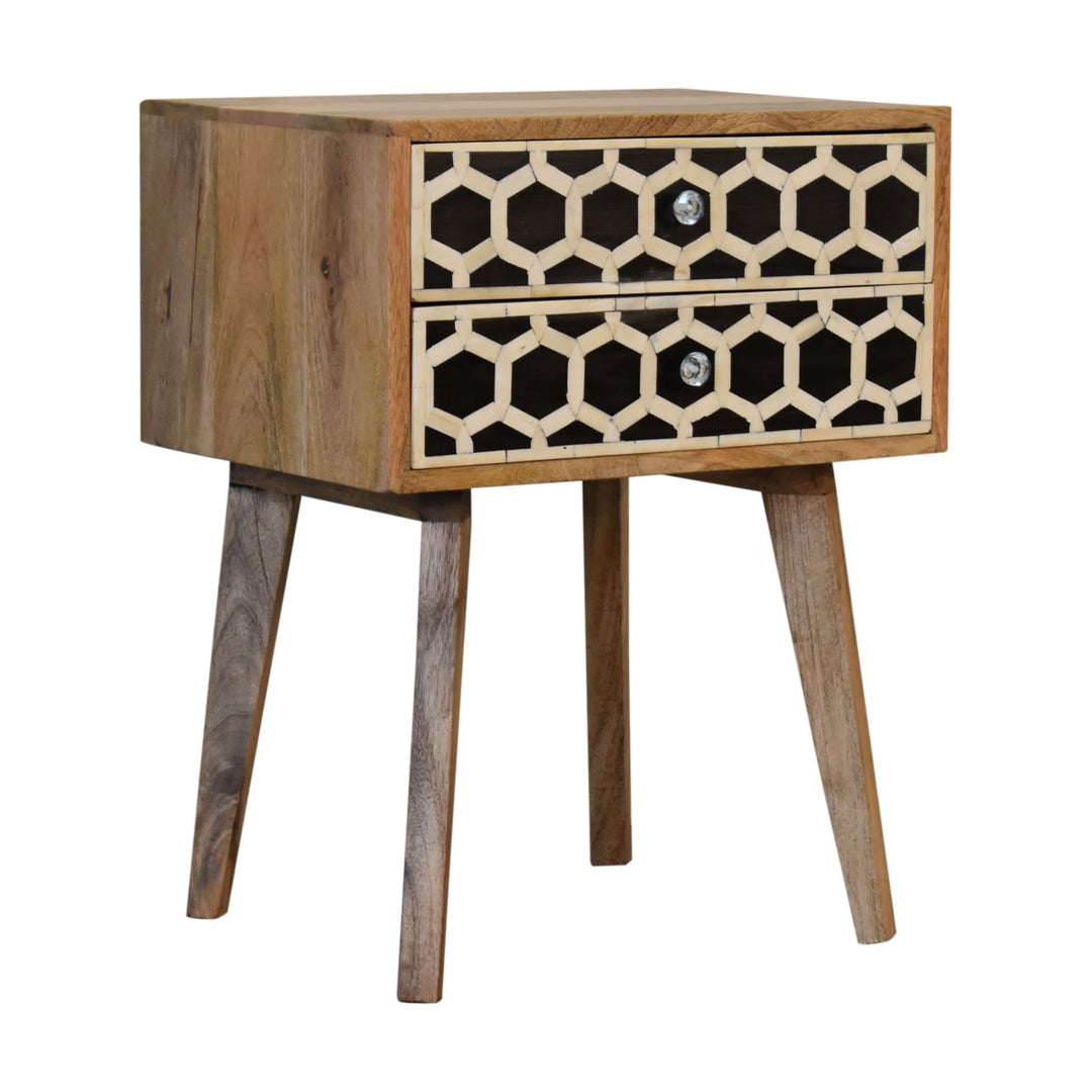 Bone Inlay Scandi nightstand-7