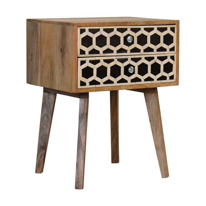Bone Inlay Scandi nightstand-7