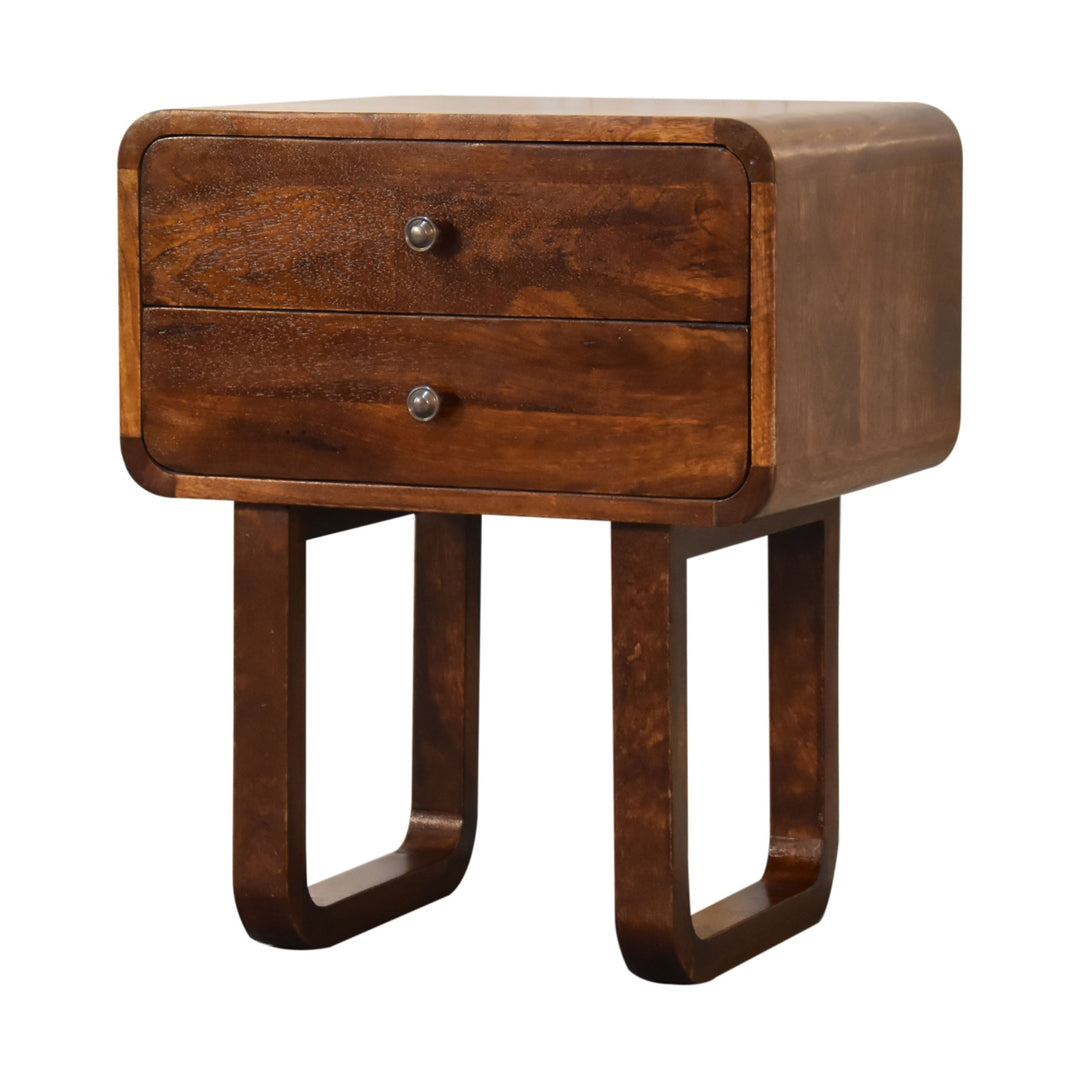 U-Curved Chestnut Nightstand-6