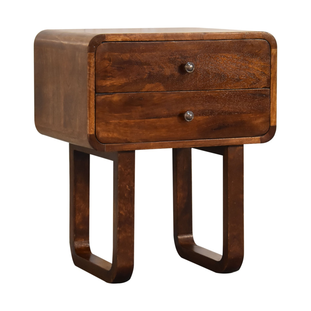 U-Curved Chestnut Nightstand-7