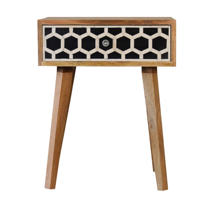 Bone Inlay Tapered nightstand-0