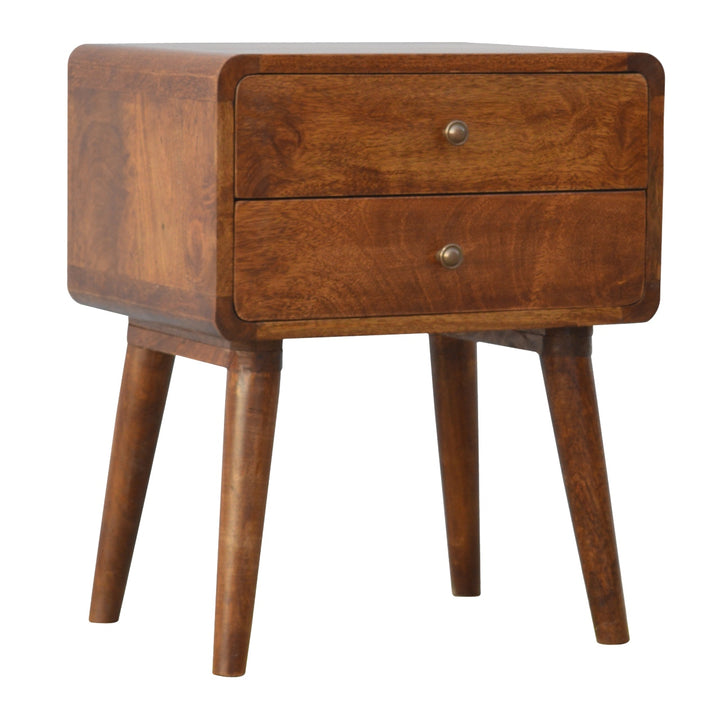 Curved Chestnut nightstand-2