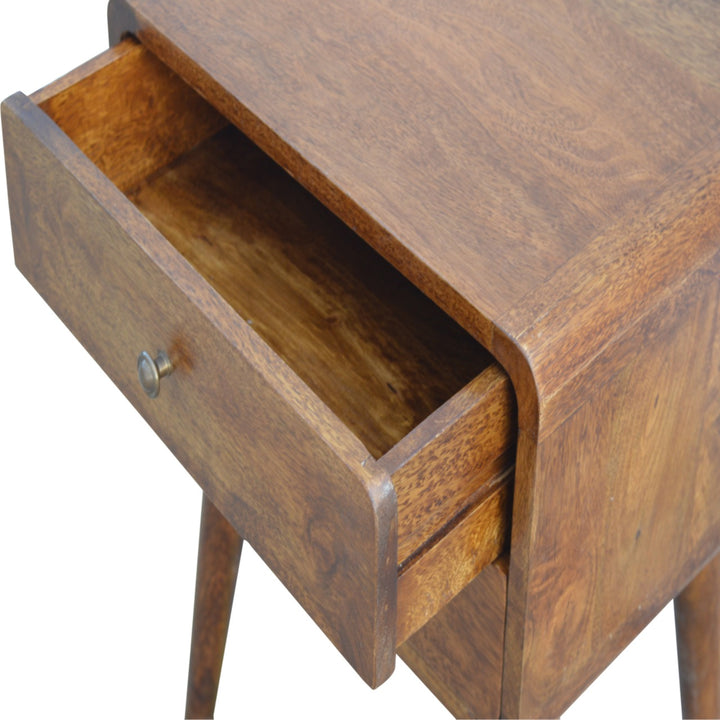 Curved Chestnut nightstand-6