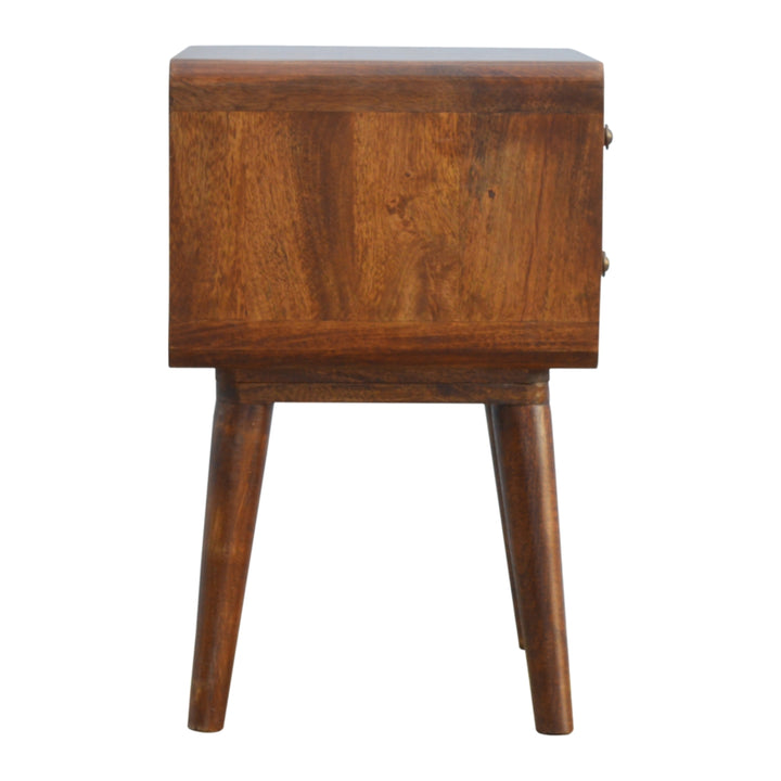 Curved Chestnut nightstand-7
