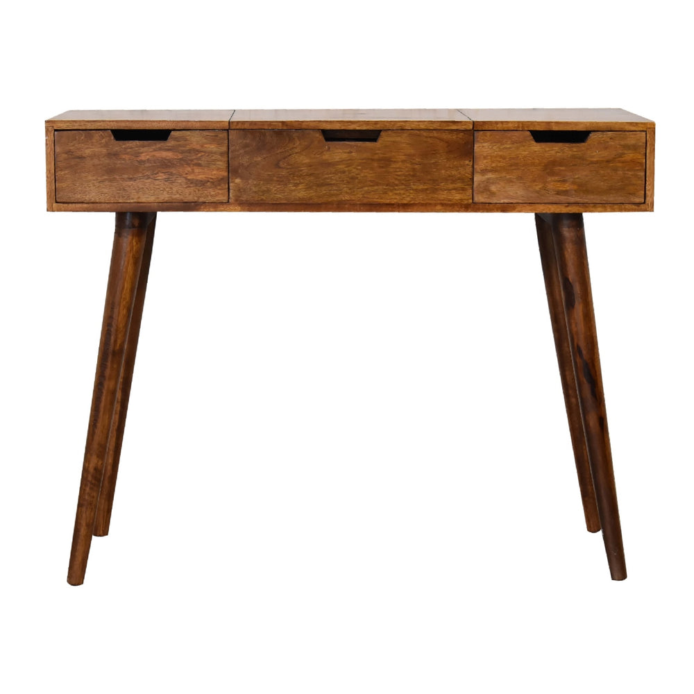 Chestnut Dressing Table with Foldable Mirror wholesalers