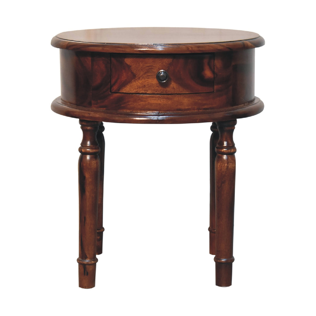 Honey finish Turned Leg Nightstand-0