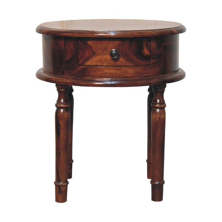 Honey finish Turned Leg Nightstand-0