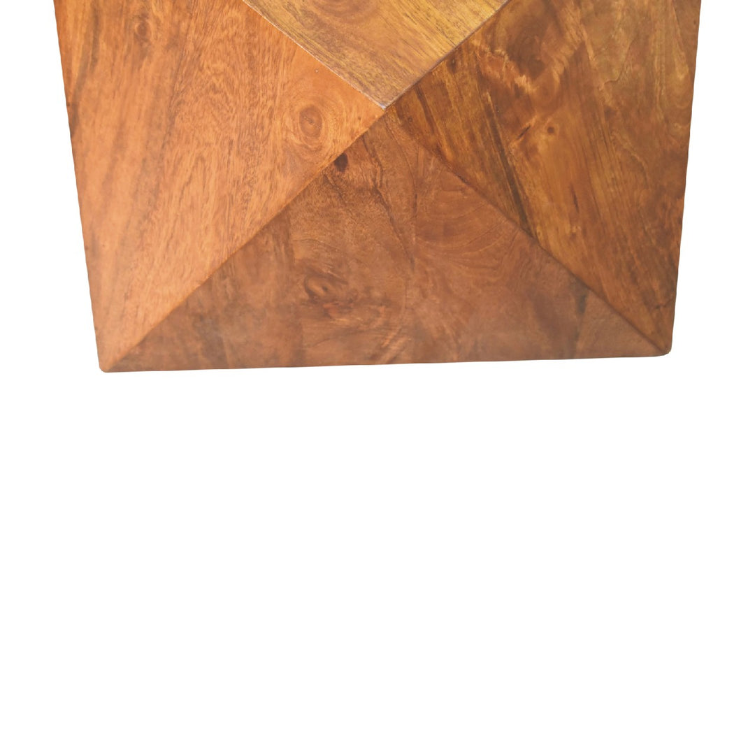bulk Chestnut Abstract End Table for resale