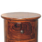 3 Drawer Chestnut Sheesham Drum-3