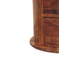 3 Drawer Chestnut Sheesham Drum-5