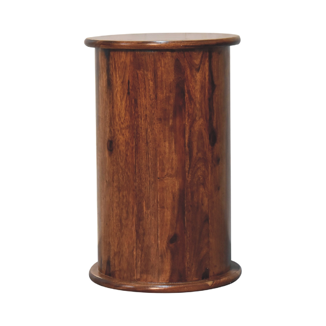 3 Drawer Chestnut Sheesham Drum-8