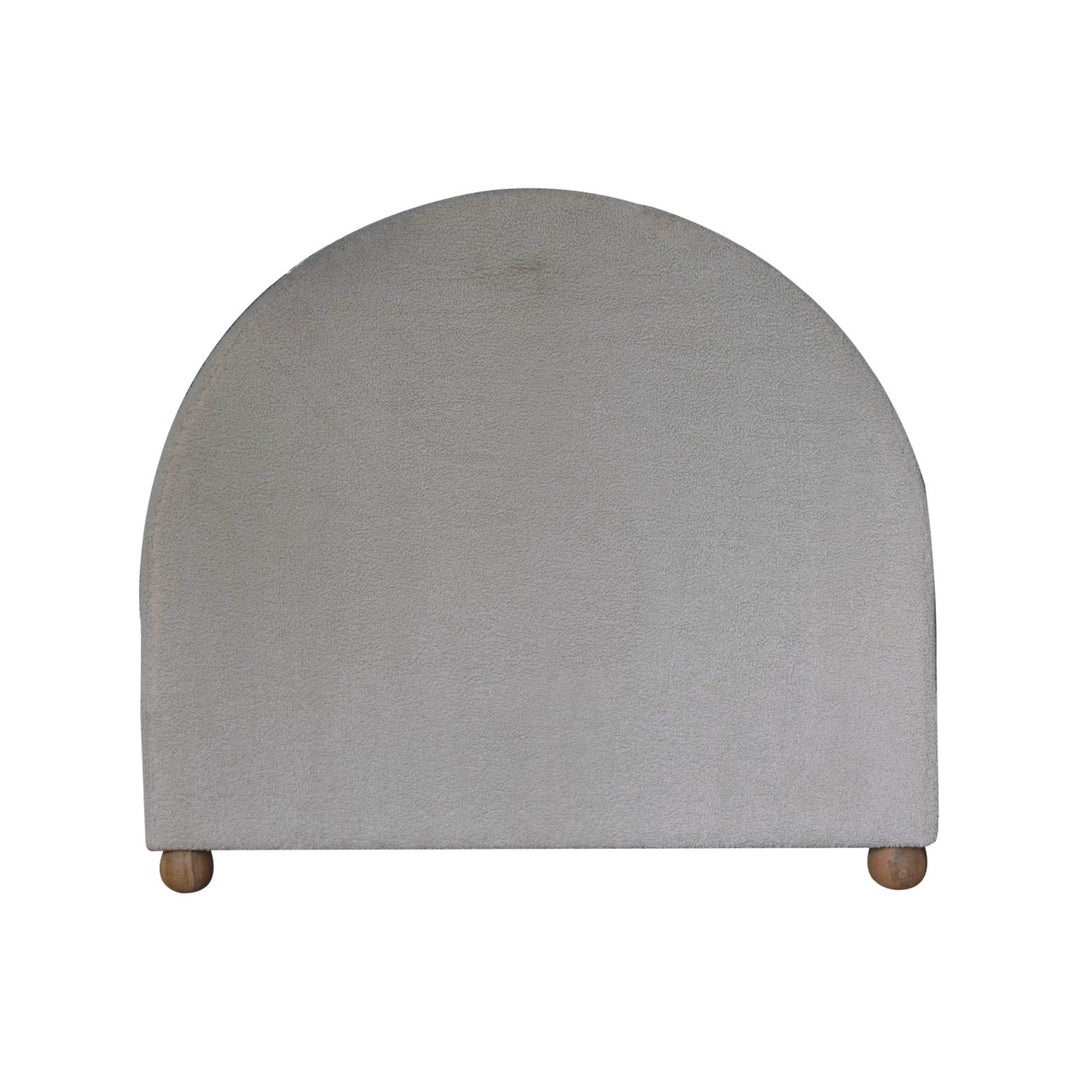 Cream Boucle Double Bed-8