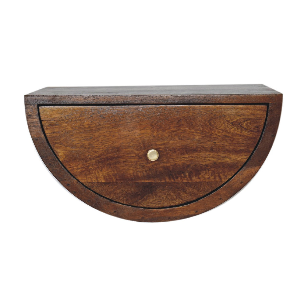 Chestnut Crescent Floating Nightstand-1