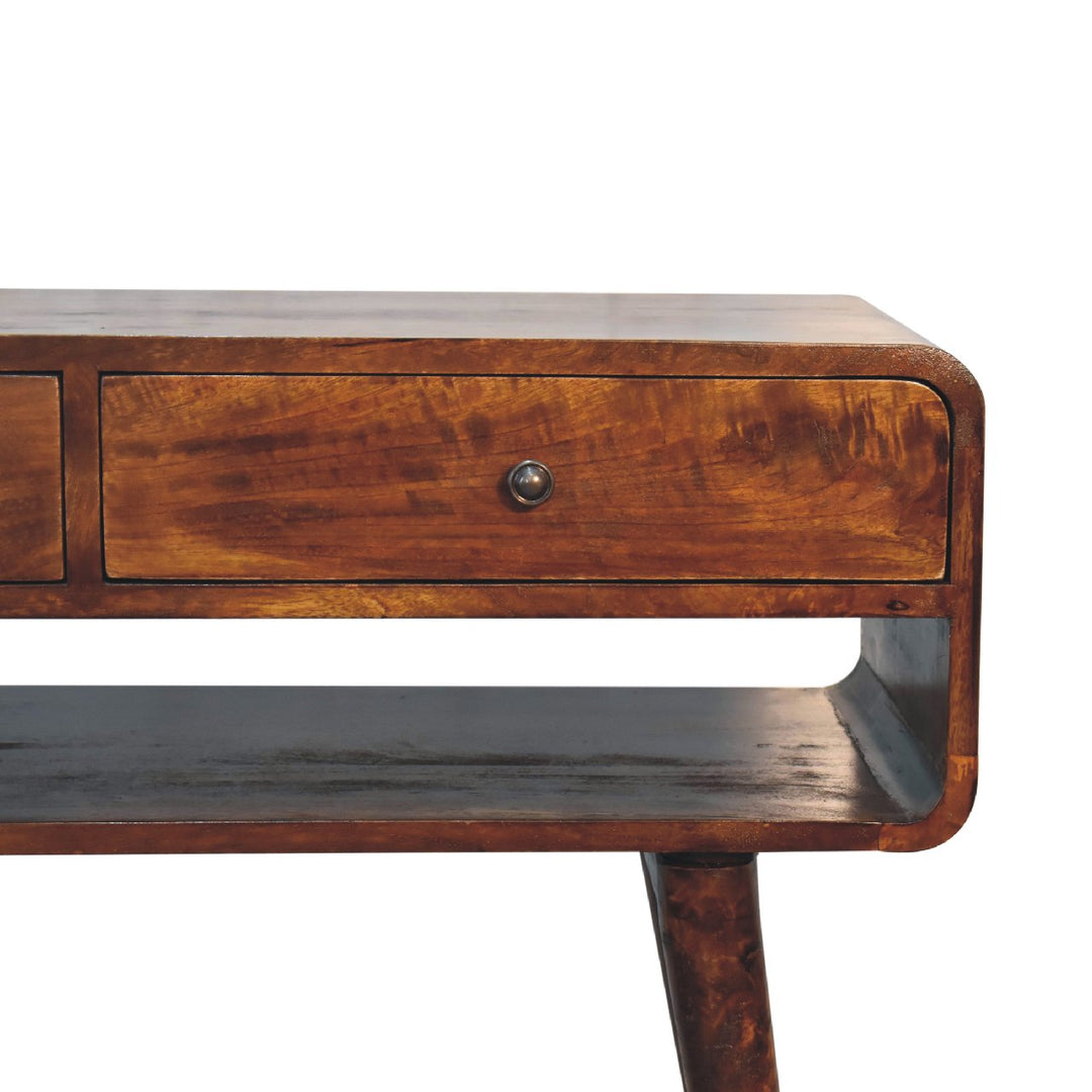 Sonata Chestnut Console Table-3