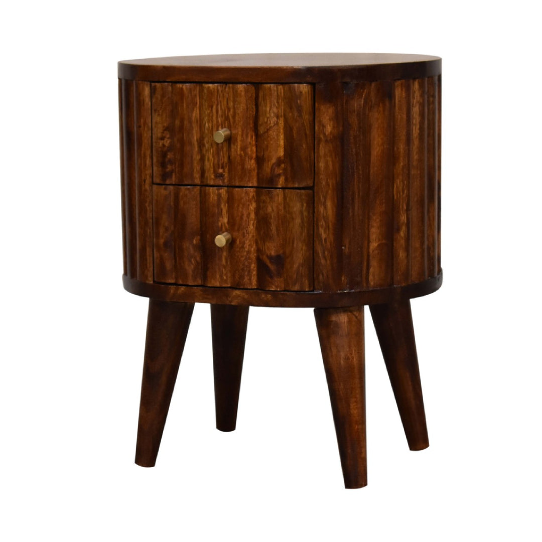 Stripe Chestnut nightstand-2