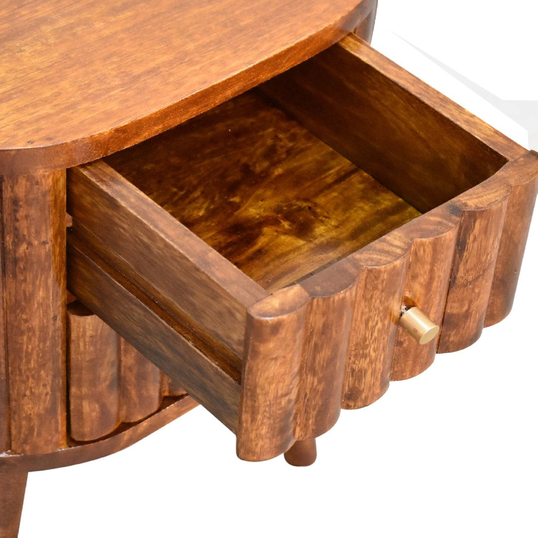Stripe Chestnut nightstand-3
