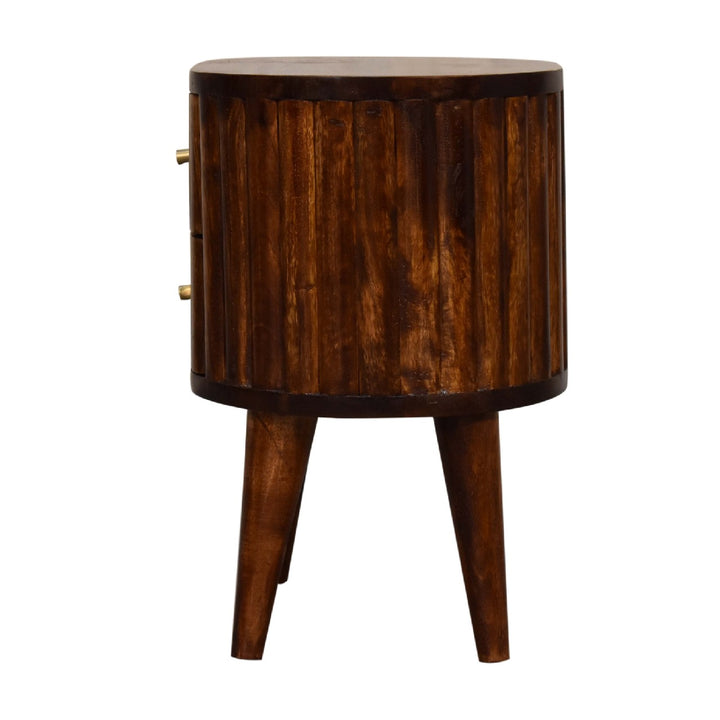 Stripe Chestnut nightstand-7