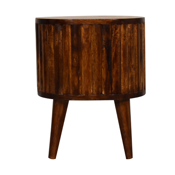 Stripe Chestnut nightstand-8