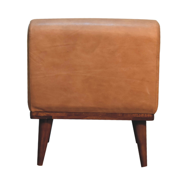 Tan Buffalo Backrest Footstool-8