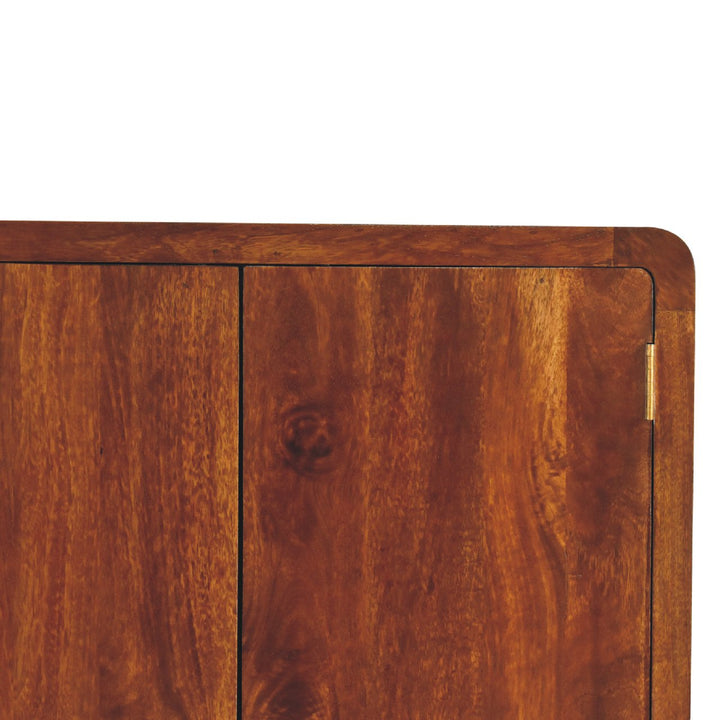 Curved Chestnut Wardrobe-3