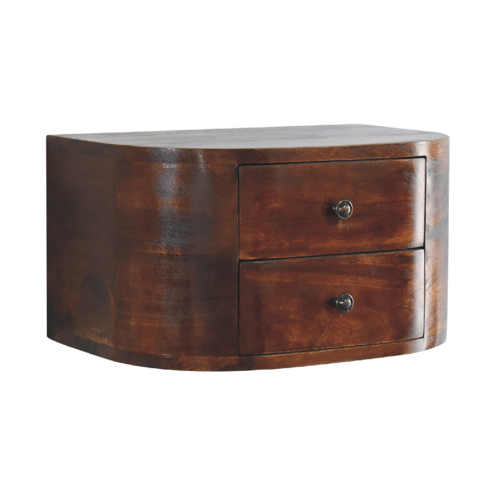 Lunar 2 Drawer Floating nightstand-1