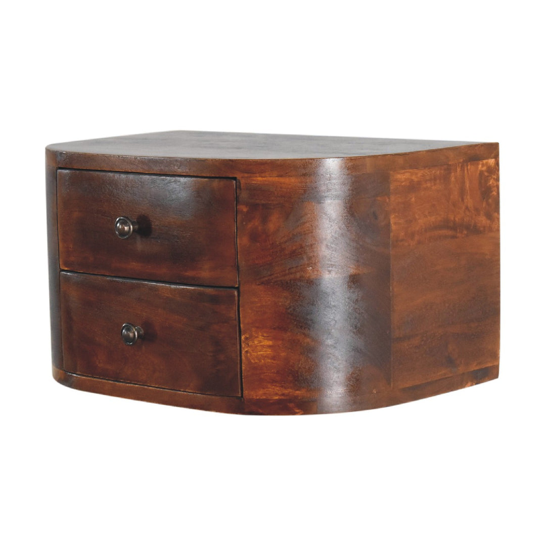 Lunar 2 Drawer Floating nightstand-2
