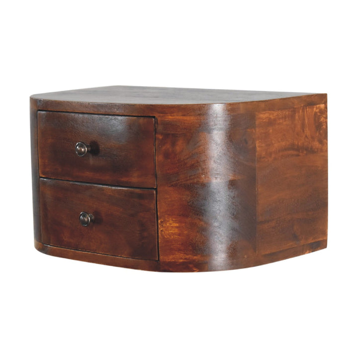 Lunar 2 Drawer Floating nightstand-2