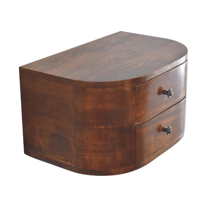 Lunar 2 Drawer Floating nightstand-4
